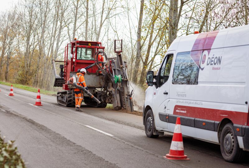 tranchées mécanisées - Odéon Réseaux