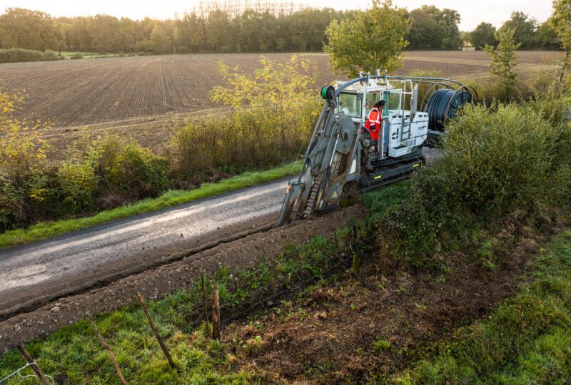 tranchées mécanisées - Odéon Réseaux
